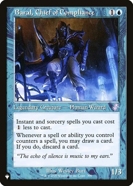 Baral, Chief of Compliance, Magic card PLST TSR-306 — The List set