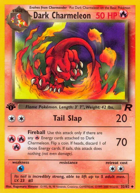 Dark Charmeleon, Pokémon card TR 32 — Team Rocket set