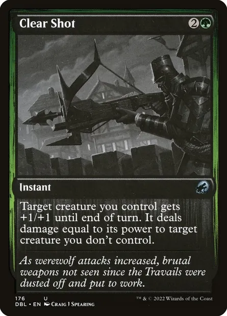 Clear Shot, Magic card DBL 176 — Innistrad: Double Feature set