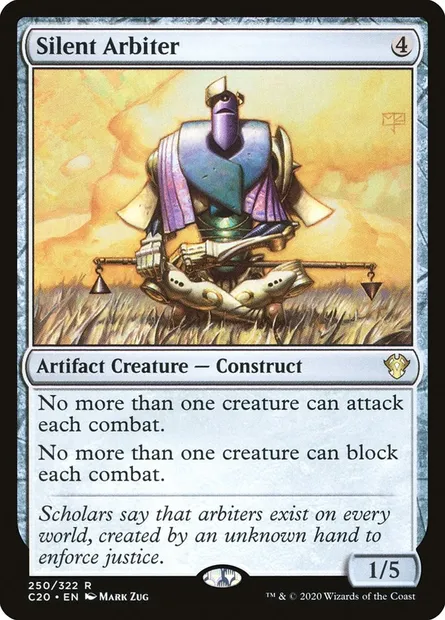 Silent Arbiter, Magic card C20 250 — Commander 2020 set