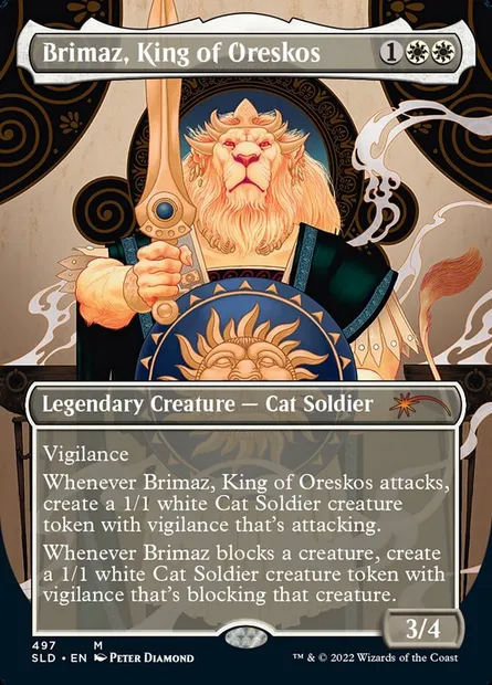 Brimaz, King of Oreskos, Magic card SLD 497 — Secret Lair Drop set