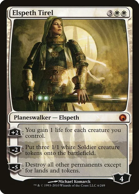 Elspeth Tirel, Magic card SOM 6 — Scars of Mirrodin set
