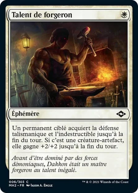 Talent de forgeron, carte Magic MH2 6 — extension Horizons du Modern 2
