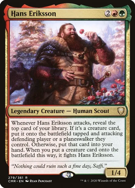 Hans Eriksson, Magic card CMR 279 — Commander Legends set