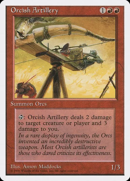 Artillerie orque, carte Magic ITP 36 — extension Introductory Two-Player Set