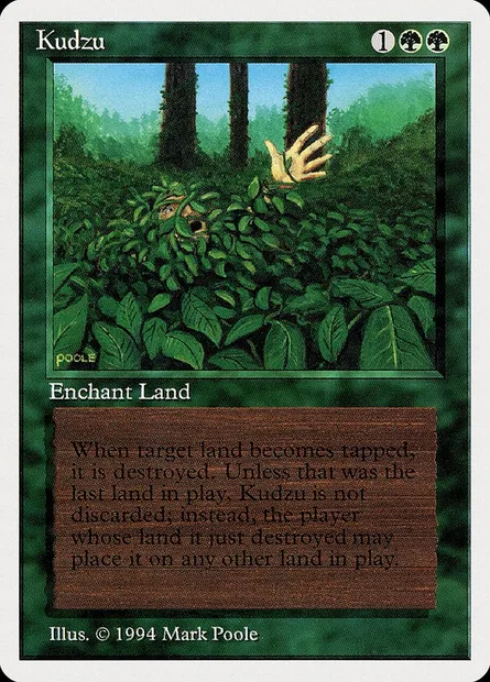Kudzu, Magic card SUM 205 — Summer Magic / Edgar set
