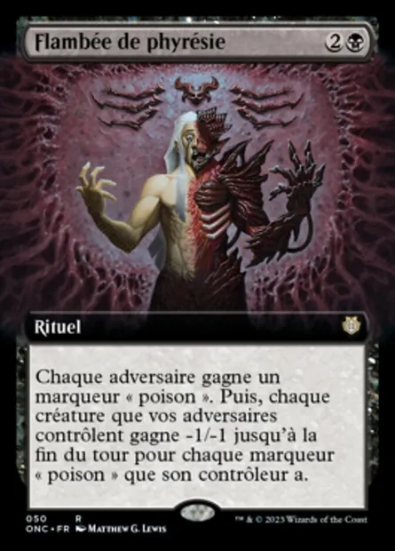 Flambée de phyrésie, carte Magic ONC 50 — extension Phyrexia: All Will Be One Commander