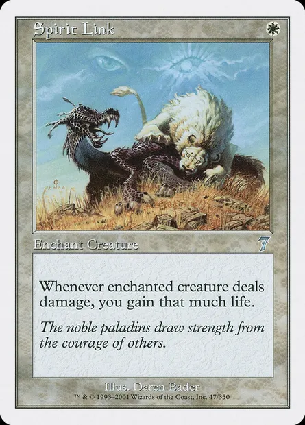 Spirit Link, Magic card 7ED 47 — Seventh Edition set