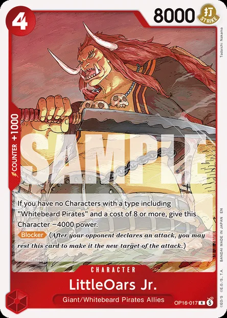 LittleOars Jr., One Piece card OP16-017 — THE TIME OF BATTLE set