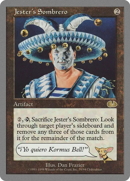 Jester's Sombrero, carte Magic UGL 76 — extension Unglued
