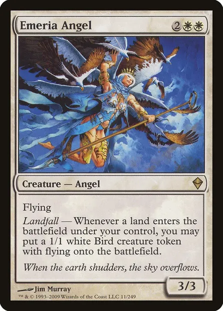 Emeria Angel, Magic card ZEN 11 — Zendikar set