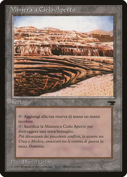 Strip Mine, Magic card RIN 174 — Rinascimento set
