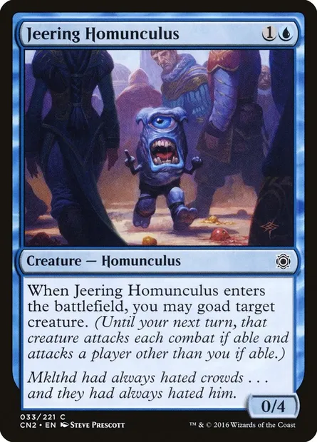 Homoncule moqueur, carte Magic CN2 33 — extension Conspiracy: Take the Crown