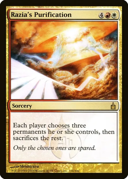 Razia's Purification, Magic card RAV 224 — Ravnica: City of Guilds set