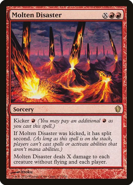 Molten Disaster, Magic card C13 117 — Commander 2013 set