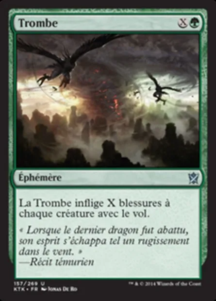 Trombe, carte Magic KTK 157 — extension Les Khans de Tarkir