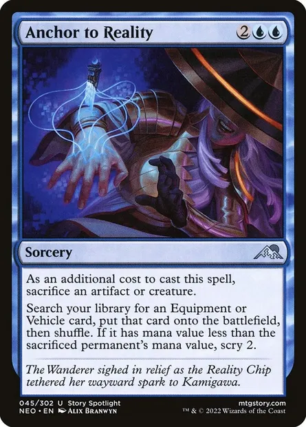 Anchor to Reality, Magic card NEO 45 — Kamigawa: Neon Dynasty set
