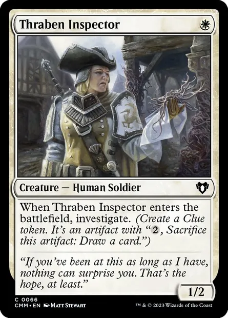 Thraben Inspector, Magic card CMM 66 — Commander Masters set
