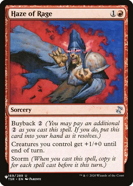 Brume de rage, carte Magic PLST TSR-169 — extension The List