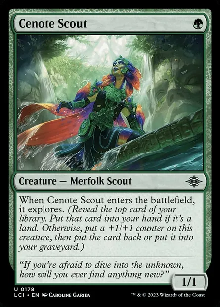 Cenote Scout, Magic card LCI 178 — The Lost Caverns of Ixalan set