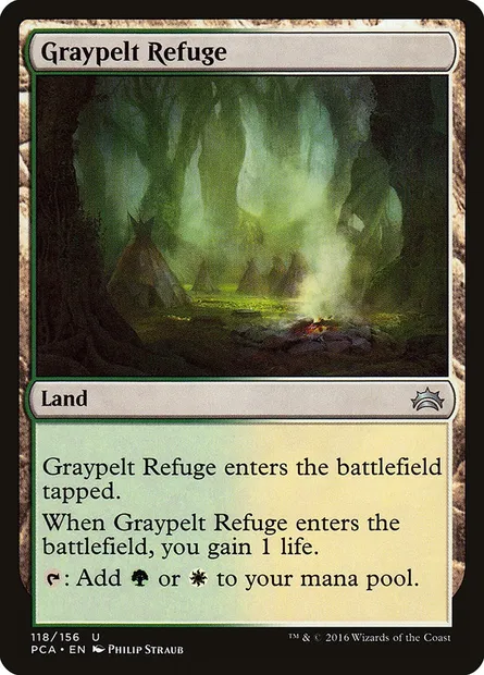 Graypelt Refuge, Magic card PCA 118 — Planechase Anthology set