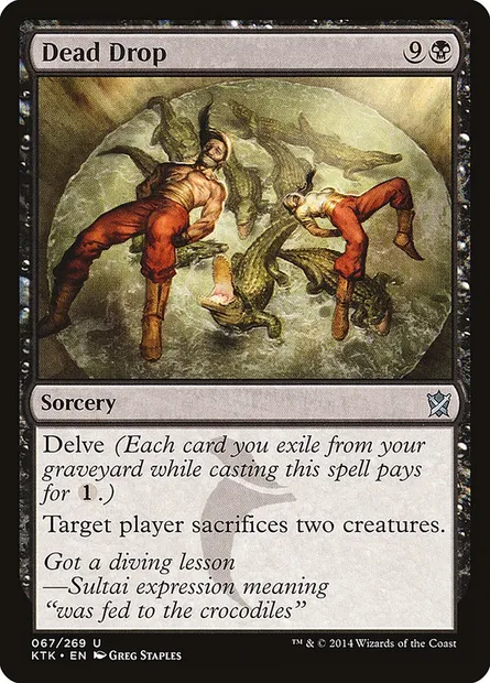 Dead Drop, Magic card KTK 67 — Khans of Tarkir set