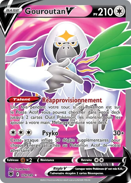 Gouroutan V, carte Pokémon ASR 179 — extension Astres Radieux