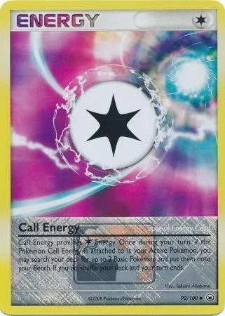 Call Energy, Pokémon card LGP 092 — League Promos set
