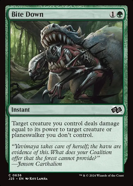 Bite Down, Magic card J25 636 — Foundations Jumpstart set