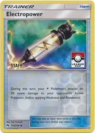 Électropuissance, carte Pokémon LGP 172 — extension League Promos