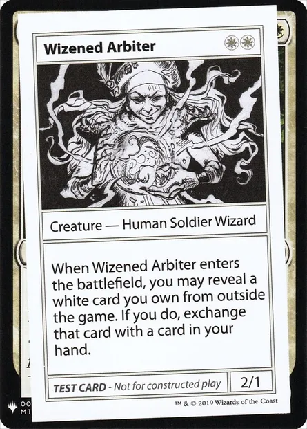 Wizened Arbiter, Magic card CMB1 14 — Mystery Booster Playtest Cards 2019 set