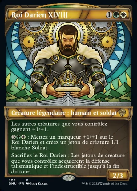 Roi Darien XLVIII, carte Magic DMU 303 — extension Dominaria Uni