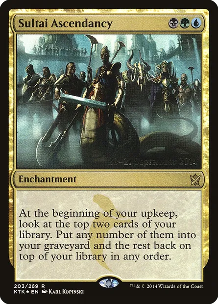 Sultai Ascendancy, Magic card PKTK 203s — Khans of Tarkir Promos set