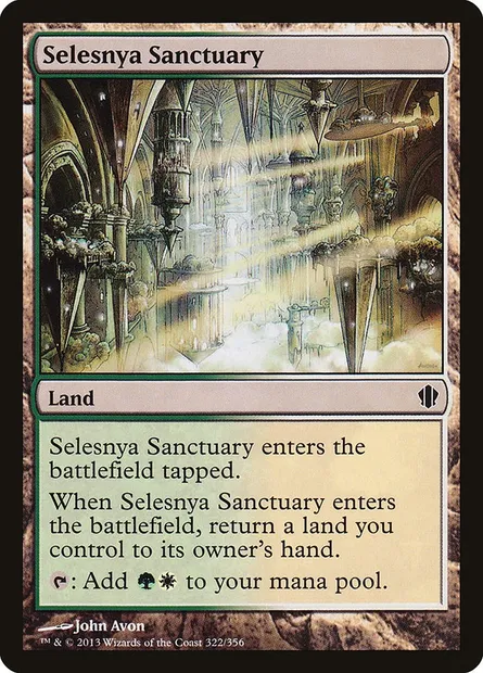 Selesnya Sanctuary, Magic card C13 322 — Commander 2013 set