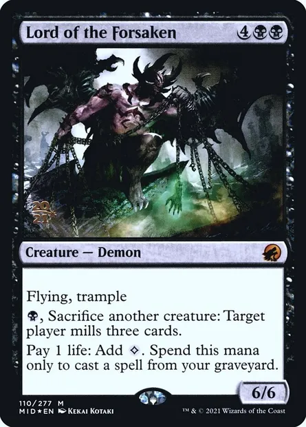 Seigneur des oubliés, carte Magic PMID 110s — extension Innistrad: Midnight Hunt Promos