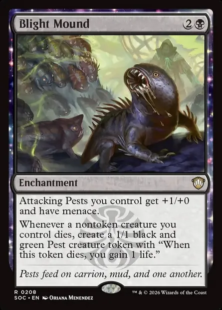 Blight Mound, Magic card SOC 208 — Secrets of Strixhaven Commander set