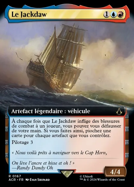 Le Jackdaw, carte Magic ACR 167 — extension Assassin's Creed