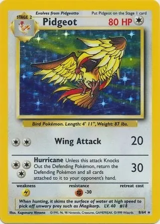 Roucarnage, carte Pokémon ERR 008 — extension Pokémon Misprints