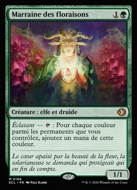Marraine des floraisons, carte Magic ECL 166 — extension Lorwyn Eclipsed
