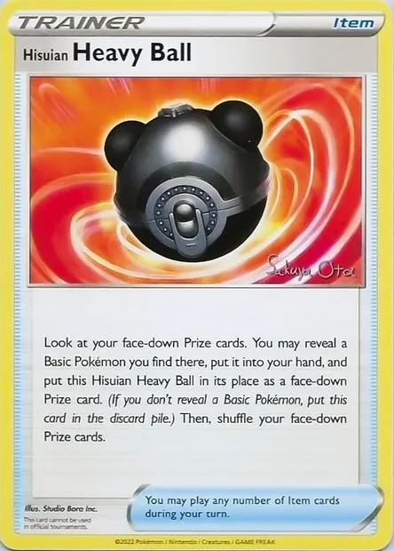 Masse Ball de Hisui, carte Pokémon WCD24 ct327626 — extension World Championship Decks 2024