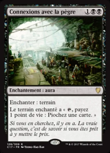 Connexions avec la pègre, carte Magic C17 128 — extension Commander 2017