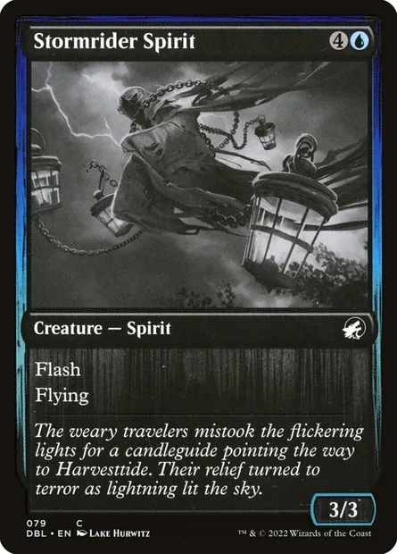 Esprit de chevaucheur de tempête, carte Magic DBL 79 — extension Innistrad : Double Programme