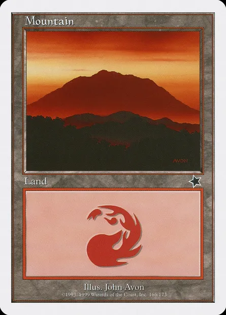 Montagne, carte Magic S99 166 — extension Starter 1999