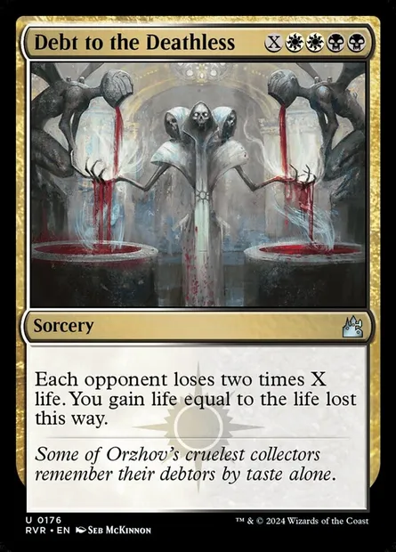 Debt to the Deathless, Magic card RVR 176 — Ravnica Remastered set