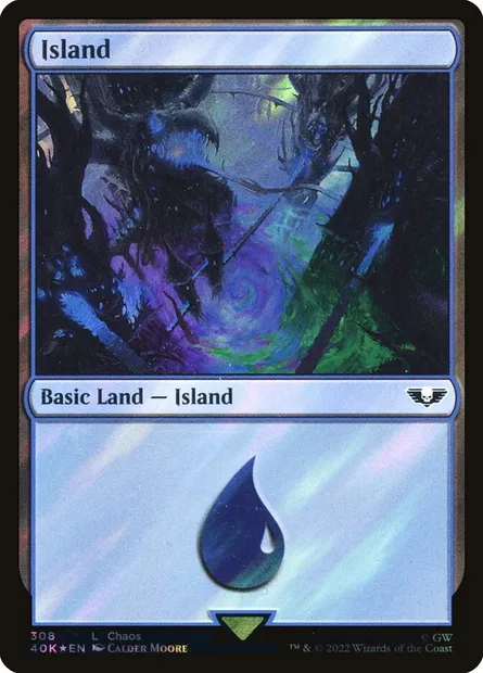 Île, carte Magic 40K 308★ — extension Warhammer 40,000 Commander