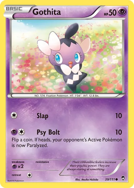 Gothita, Pokémon card FFI 39 — Furious Fists set