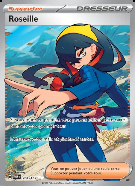 Roseille, carte Pokémon TWM 204 — extension Mascarade Crépusculaire