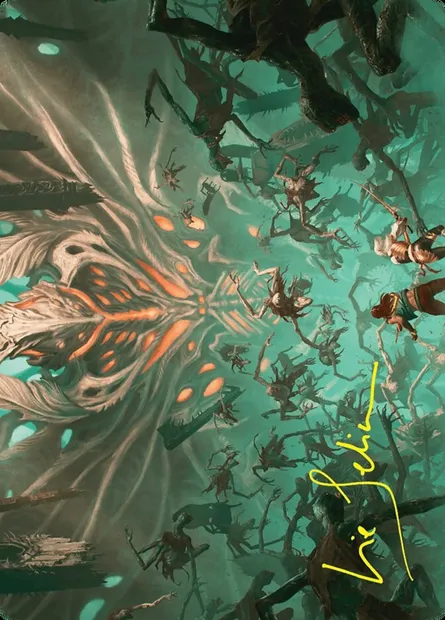 Valgavoth's Onslaught // Valgavoth's Onslaught, Magic card ADSK 16 — Duskmourn: House of Horror Art Series set