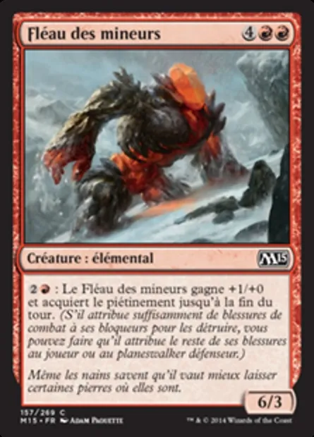 Fléau des mineurs, carte Magic M15 157 — extension Magic 2015
