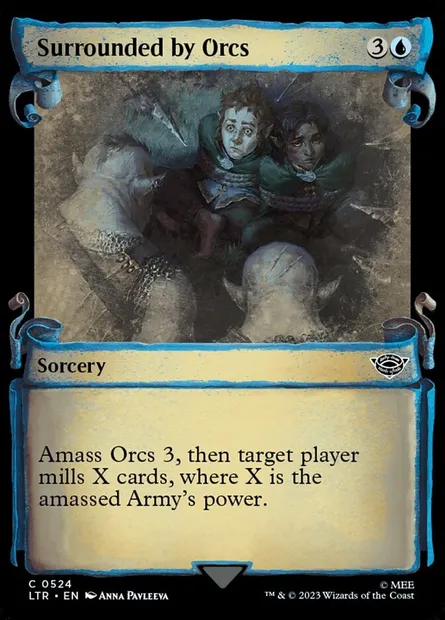 Surrounded by Orcs, Magic card LTR 524 — The Lord of the Rings: Tales of Middle-earth set
